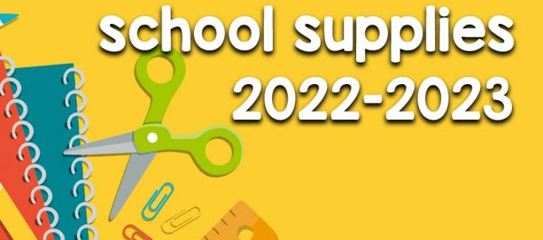 school supplies 2022-2023