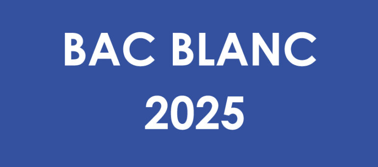 BAC BLANC 2025