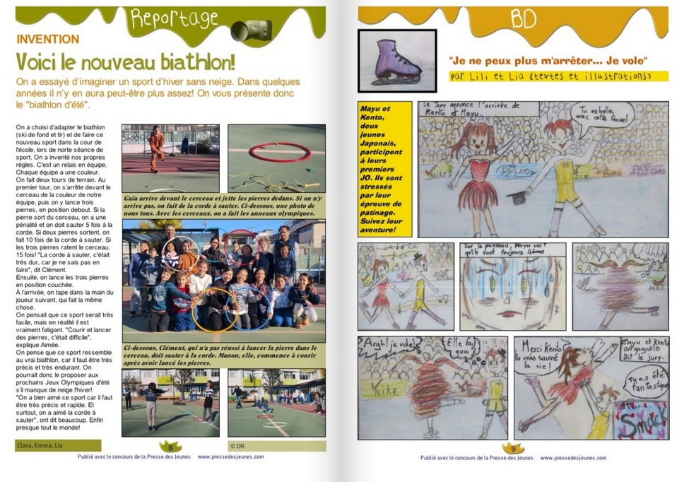 Les CM2 et les JO d’hiver